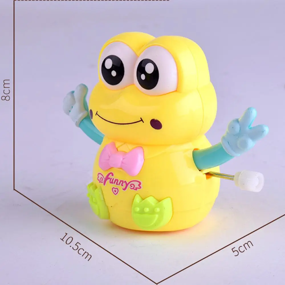 New 1 PC Cartoon Lovely Frog Animal Shape Wind Up Toy Early Educational for Children Plastic Colorful Clockwork Toy Kids Gift