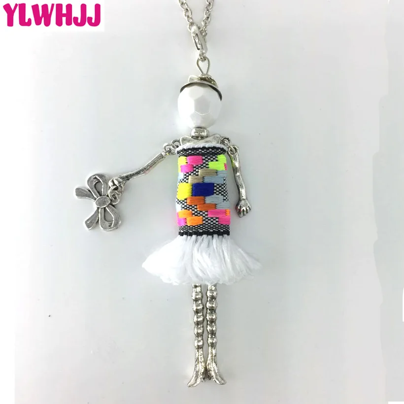YLWHJJ Новая мода Милая кукла Красочные talsel кулон ожерелье для женщин горячие