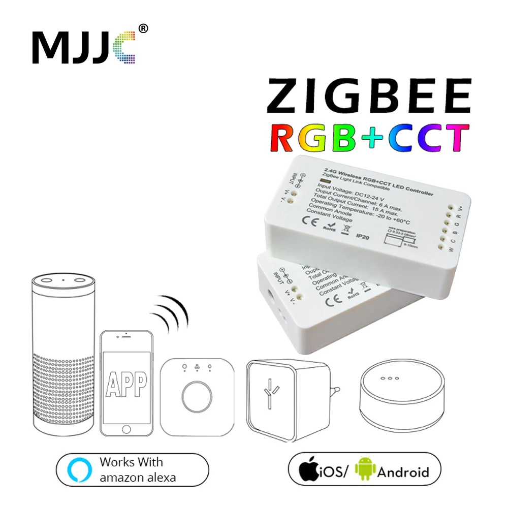 Светодиодный контроллер Zigbee RGBW RGB для светодиодной ленты умного освещения Zll Link