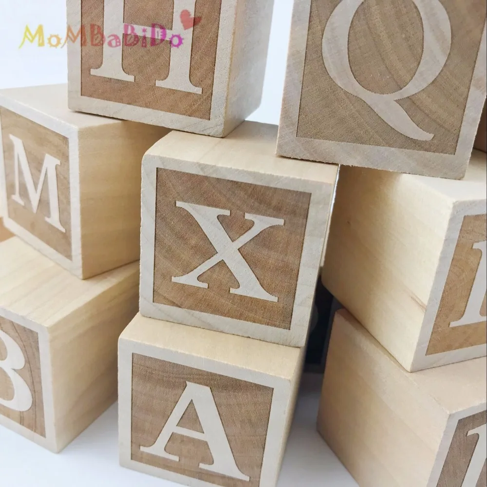 26 шт. 4 см алфавитные блоки декор для малышей буквенные игрушки рождественские