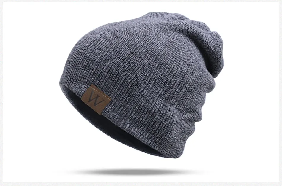 Модная зимняя шапка для мужчин и женщин, одноцветная теплая шапка Skullies Beanies, Мужская зимняя вязаная шапка, женская зимняя шапка унисекс