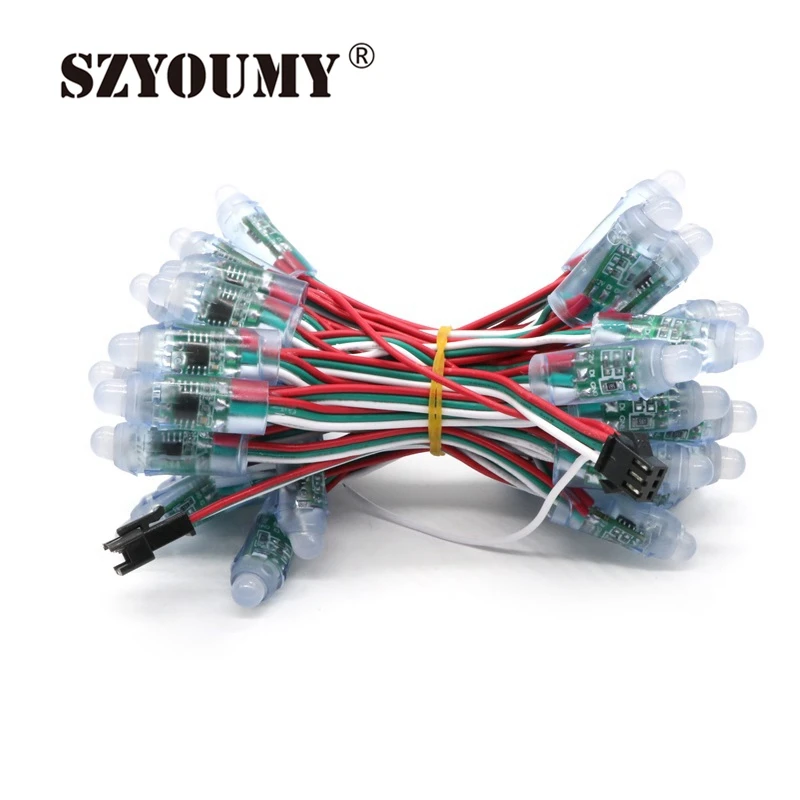 SZYOUMY WS2811 1903 IC RGB Полноцветный 12 мм пикселей цифровой адресный 5 в В светодиодный