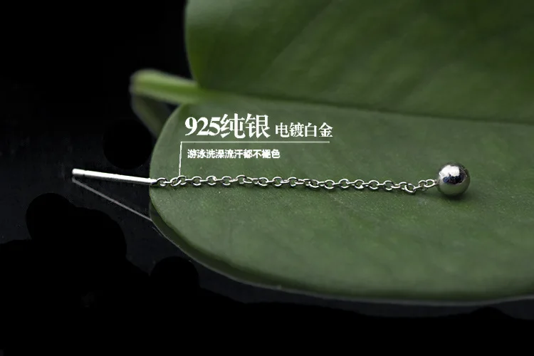 1 пара Серебряное устройство вдевания нитки висячие серьги кисточки проволочные