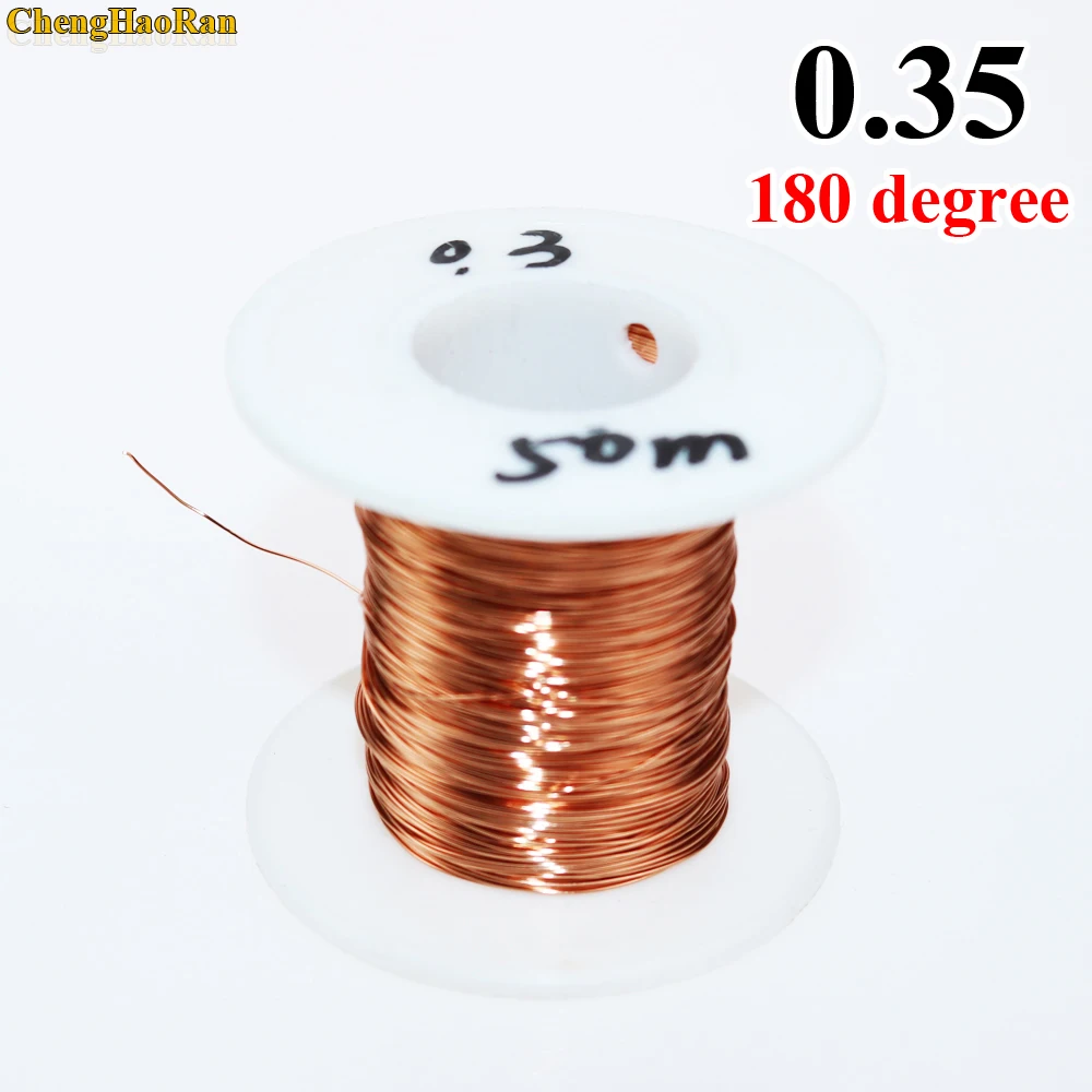 ChengHaoRan 0 35 мм x 50 м = 1 шт. 2UEW QA 180 полиуретановая эмалевая проволока медная