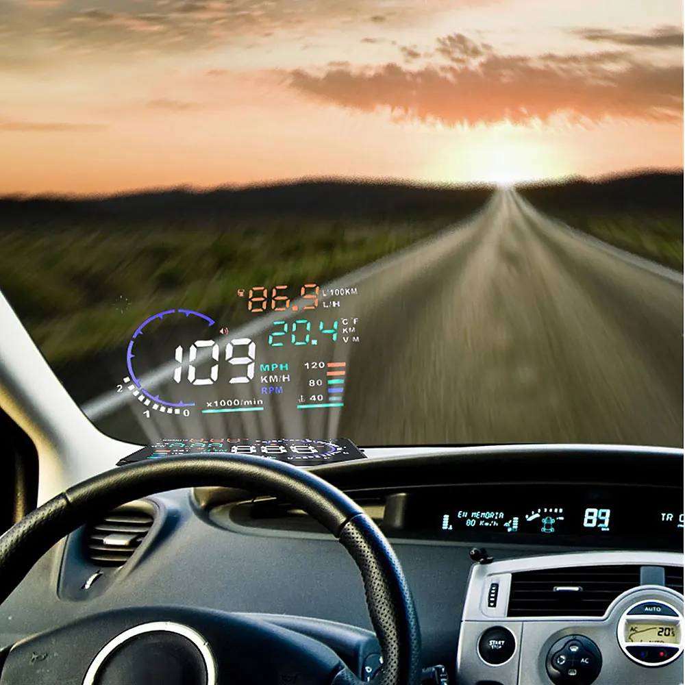 5 дюймов OBD HUD Автомобильный дисплей лобовое стекло проектор бортовой компьютер hud