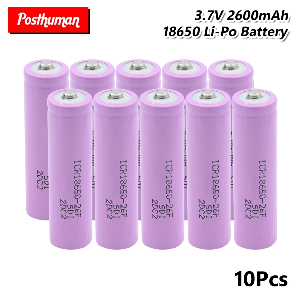 18650 Батарея 3 7 V 2600 мА/ч литий высокий ток перезаряжаемый аккумулятор для