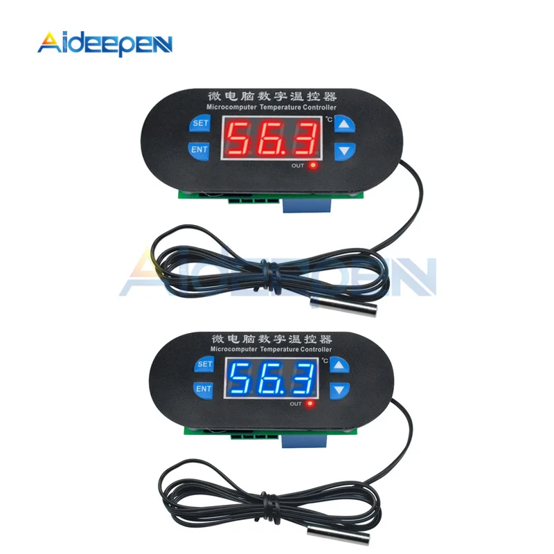 

DC 12V W1308 LED Digital Thermostat Temperature Controller Sensor Meter 10K NTC Waterproof Sensor For Fridge Freezer Incubator