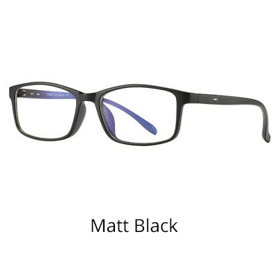 Matt Black Ralferty очки против голубого излучения компьютерные очки для мужчин и женщин ультра-светильник очки близорукость по рецепту очки черный Oculo D1827 - Цвет оправы: Matt Black