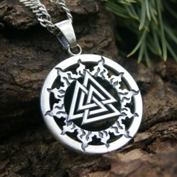Lanseish10 шт Valknut подвеска с символикой викингов колье кулоном в стиле скандинавский