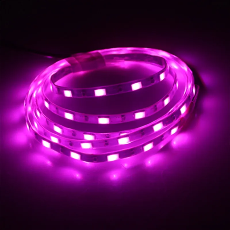 Супер яркий DC 5 в 1 м 5630 SMD светодиодный гибкий полоса 5 мм ширина 60 Светодиодный/м IP67 водонепроницаемая лента светильник с usb-кабелем