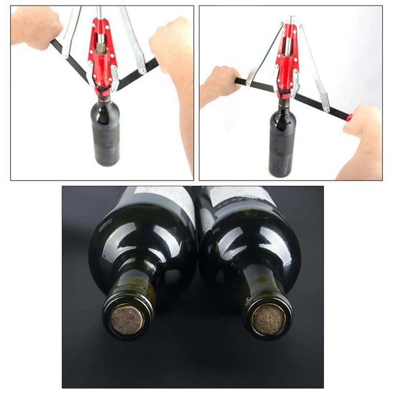 Double Lever Hand Corker Wine Bottle Corker With 2 Handled Corking For Homebrew Wine Making