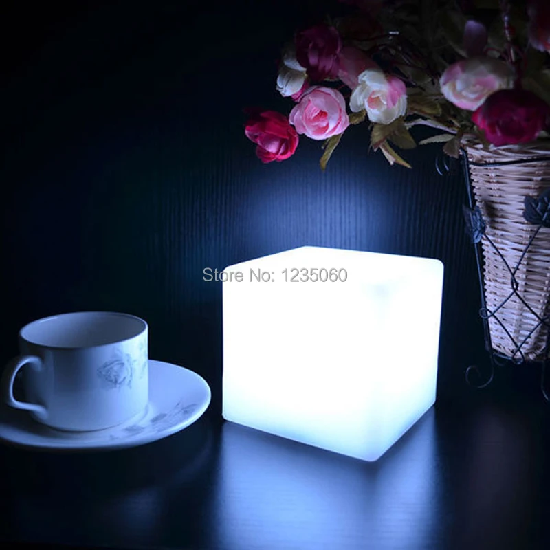 Горячая распродажа 10*10*10 см светодиодный куб RGB настольная лампа светильник бар