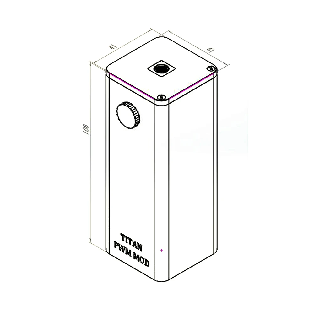 Оригинальные паровые жаждут Titan PWM vv Box MOD подходит четыре 18650 ячеек Max 300 W огромный