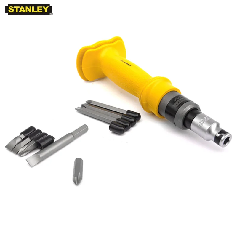 Комплект ударных отверток Stanley 9 шт. 1/2 привод 5/16 шестигранные биты головка