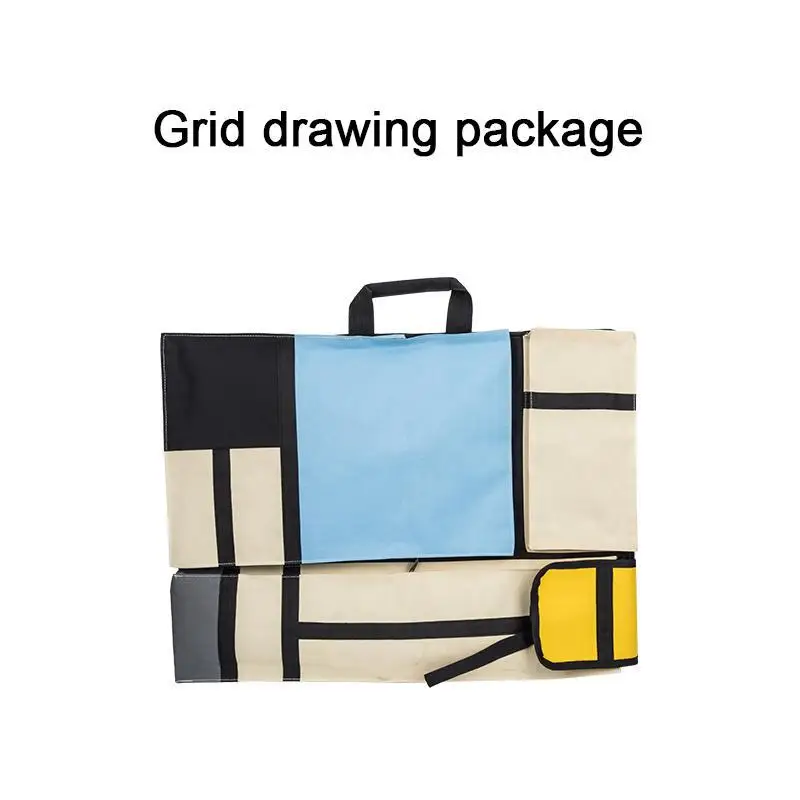 Sketch Painting Bag Thickened Waterproof Large Zipper Double shoulder Canvas Back art Checker Capacity Tools Accept Special | Канцтовары
