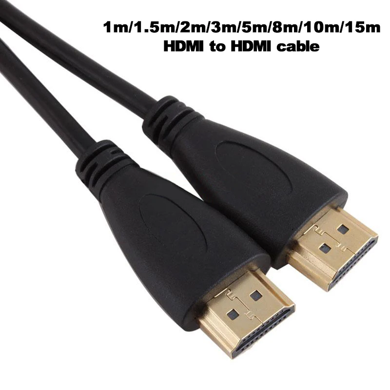 HDMI-совместимый кабель 100 шт. длинный штекер-штекер позолоченный HD tv 1 4 в 1080P 3D для PS3