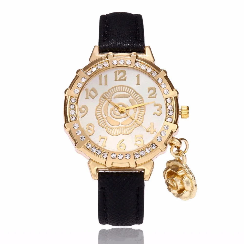 Женские часы 2017 Модный повседневный дамский браслет синие кварцевые наручные