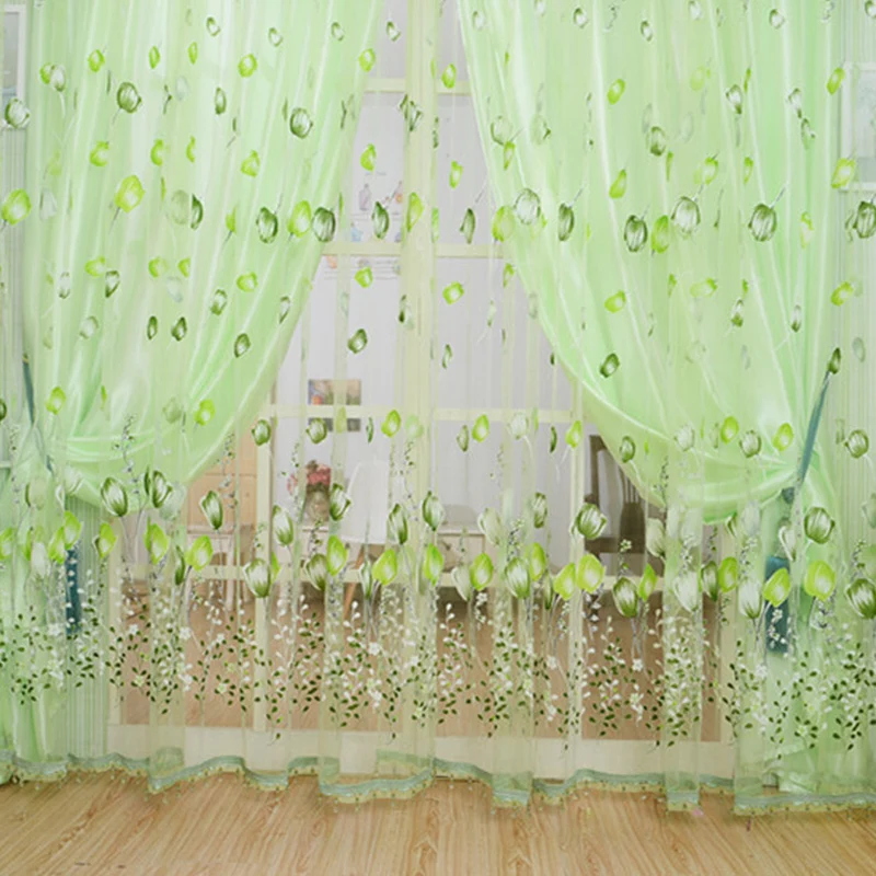 Оконные Занавески s прозрачная вуаль тюль для спальни гостиной балкона кухни