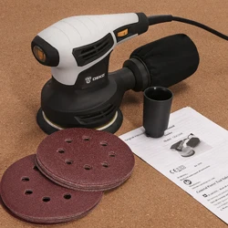 DEKO DKSD28Q 280 Вт Классическая случайная орбитальная шлифовальная машина с DIY эффективной системой сбора пыли для деревообработки шлифовальный станок полировщик