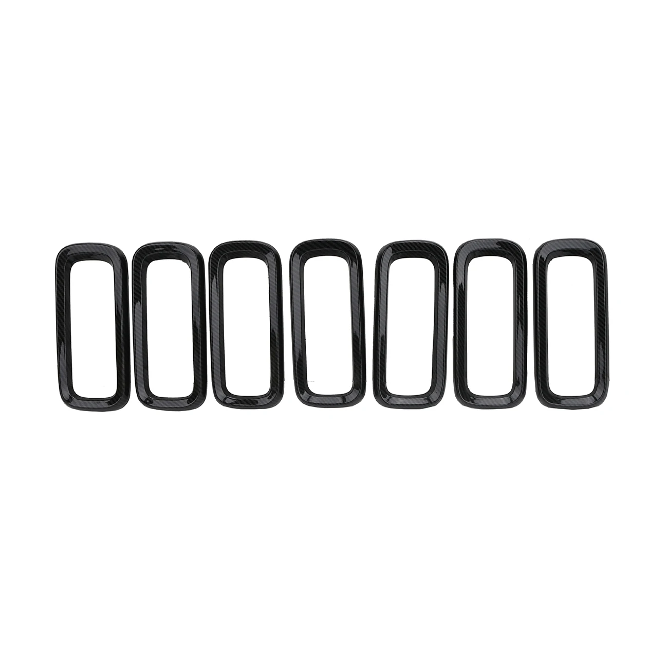 WISENGEAR 7 шт. Передняя решетка Накладка для Jeep Renegade 2015 2016 2017 гоночные вставки