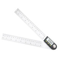 500mm 12inch digital protractor angle ruler 200mm 8inch angle finder meter plasticstainless steel 360 goniometer inclinometer