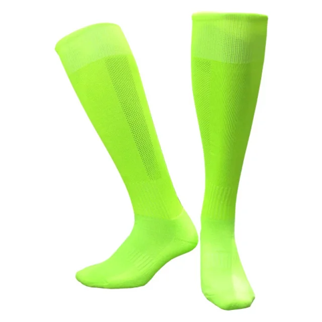 C005 green Спортивные дышащие носки для бега и велоспорта футбольные гетры мужские, детские, женские, баскетбольные утепленные носки medias de futbol - Цвет: C005 green