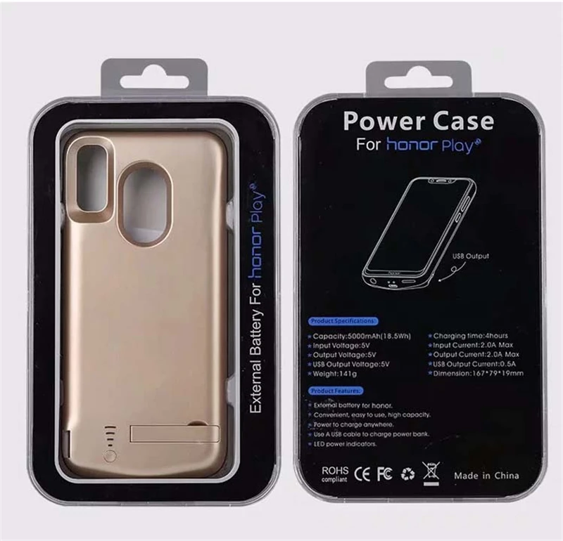 ZKFYS 6000 мАч портативный внешний аккумулятор чехол для huawei Honor Play тонкий и светильник для быстрой зарядки телефона чехол для батареи