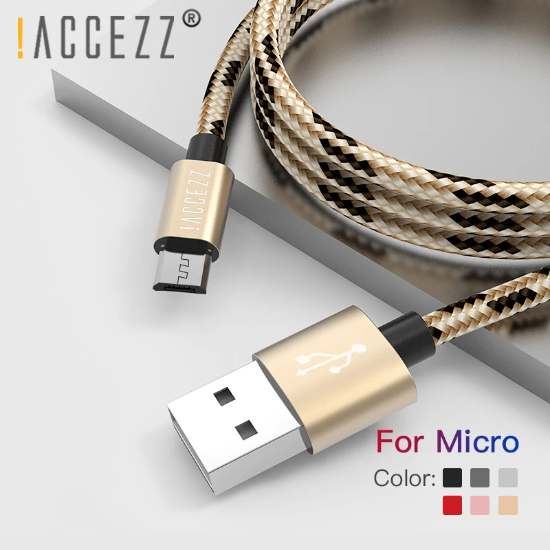 

!ACCEZZ Micro USB Cable Fast Charging For Xiaomi Redmi 4X 4A For Samsung S9 S10 For Huawei Smartphone Android Charger Data Cable