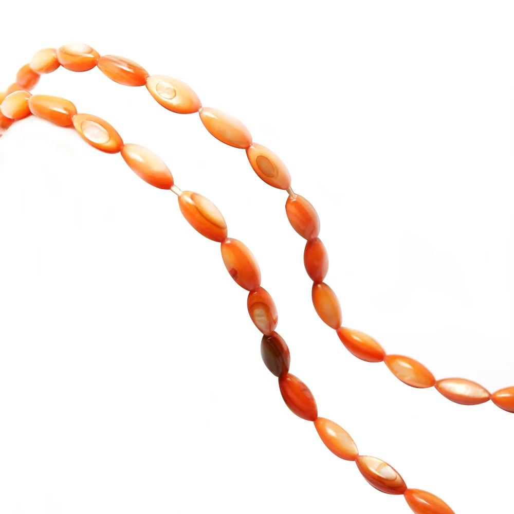 Горячая продажа 15 &quotнитка натуральные швабры бусины из ракушки для браслета и