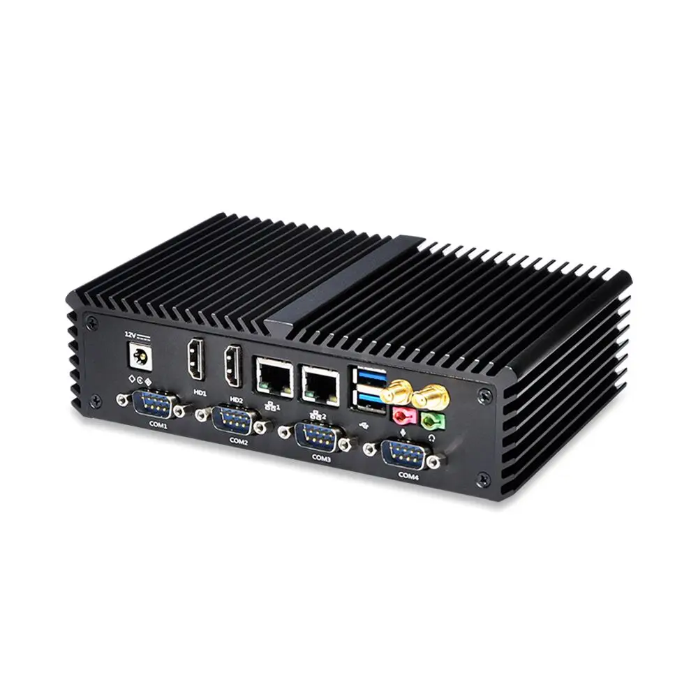 Новый Pos компьютер linux без вентилятора с портом ubuntu 6 Com Core I3 I5 I7 Q300P AES NI X86 мини ПК