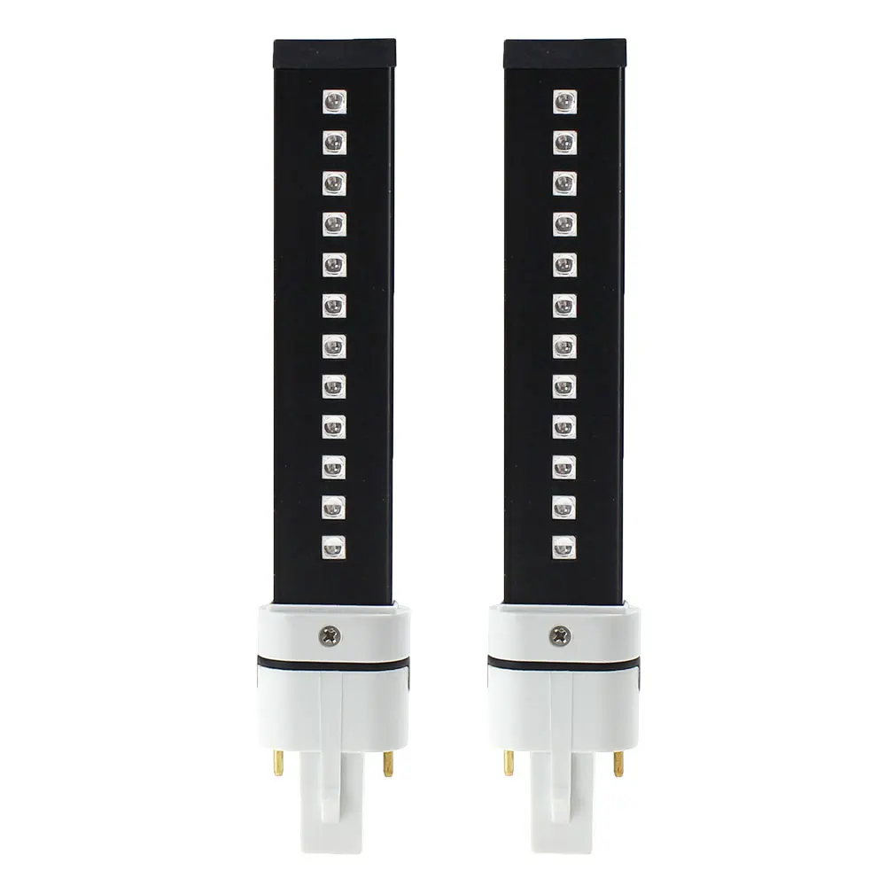 12 leds 2 pieces NOQ SUNUV лампа для ногтей, УФ лампа, светодиодный сменный УФ-лак для ногтей 12 Вт 365 нм, ультрафиолетовая лампа для сушки ногтей, лампа для геля, лампы для отверждения - Цвет: 12 leds 2 pieces