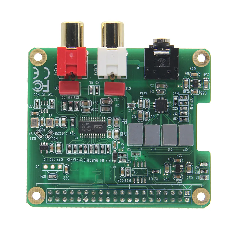 LEORY RPI HIFI DAC PCM5122 аудио карта Плата расширения для Raspberry Pi 3 Model B/2B/B +|ЦАП| |