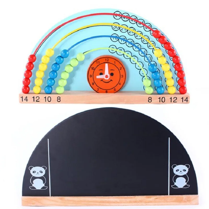 Монтессори Дети Math Игрушки Радуга Дизайн Вокруг Бусины Игрушка Детские