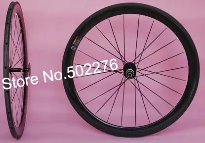 Комплект Колес 50 мм трубчатый 3K полностью карбоновый велосипедный комплект