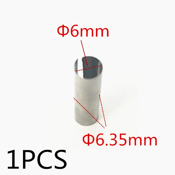 1/2 ''1/4'' 1/8 ''10 мм 8 мм 6 мм 4 мм 3 мм патрон фрезы цанговый адаптер для передачи для Makita BOSCH HITACHI DeWALT Hilti worx - Цвет: 1PCS        6.35-6mm