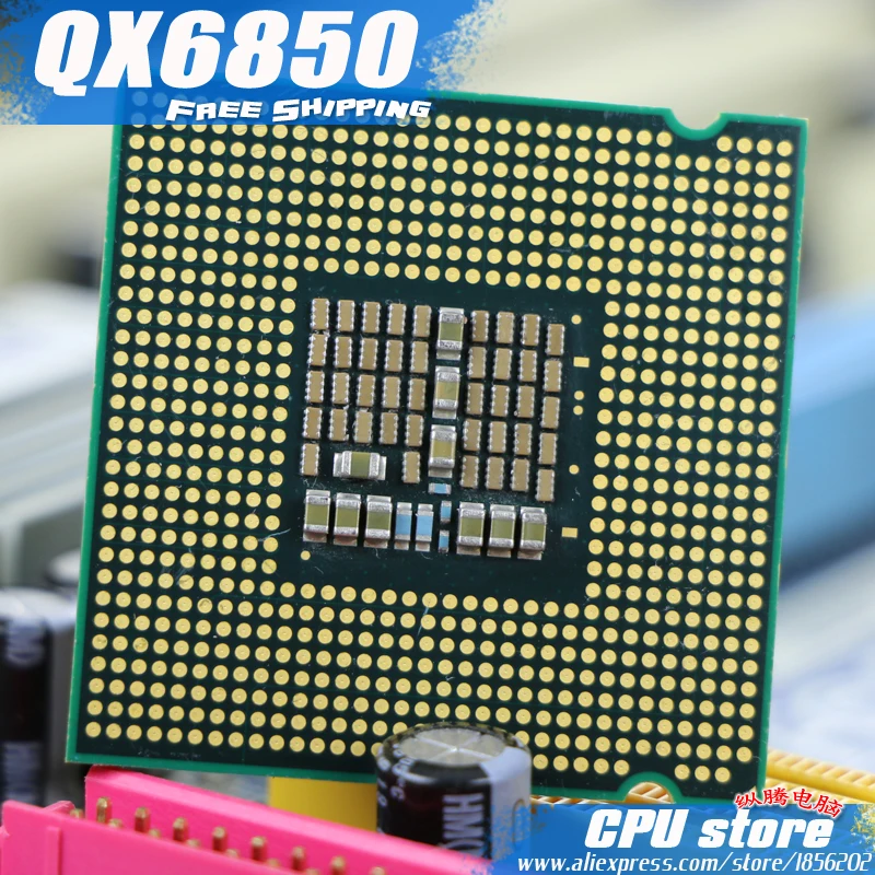 Intel Core2 Quad процессор QX6850 ЦП LGA775 Настольный LGA 775 100% работающий правильно настольный