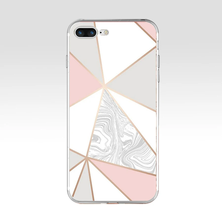 67sd funny geometry splice soft tpu silicone cover case for apple iphone 6 6s 7 8 plus case free global shipping