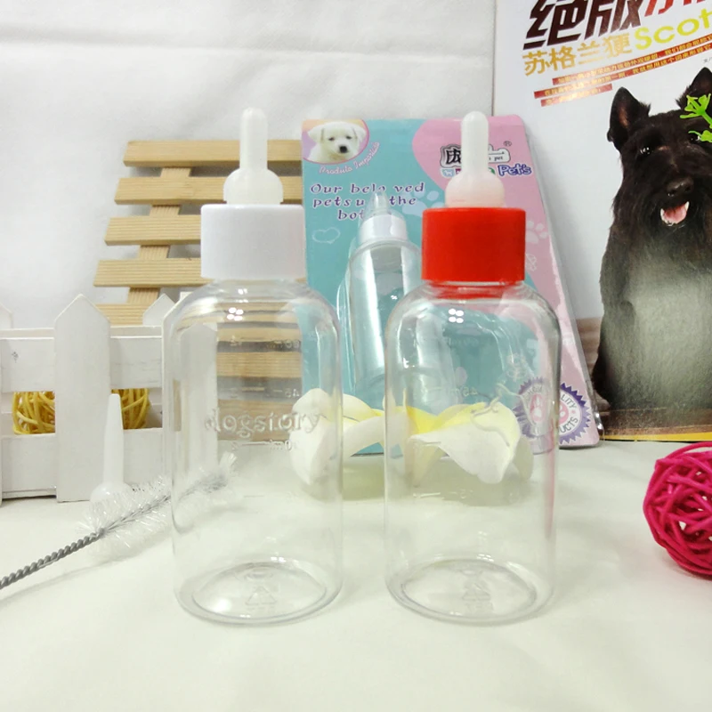 60 мл маленькое животное собака бутылка для воды кошка бутылки молока Портативный