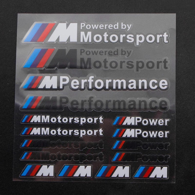 1 шт. M производительность Мощность Motorstport стикеры пульт дистанционного