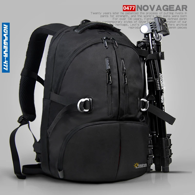 NOVAGEAR 477 479 DSLR камера сумка Фото рюкзак универсальный большой емкости дорожный
