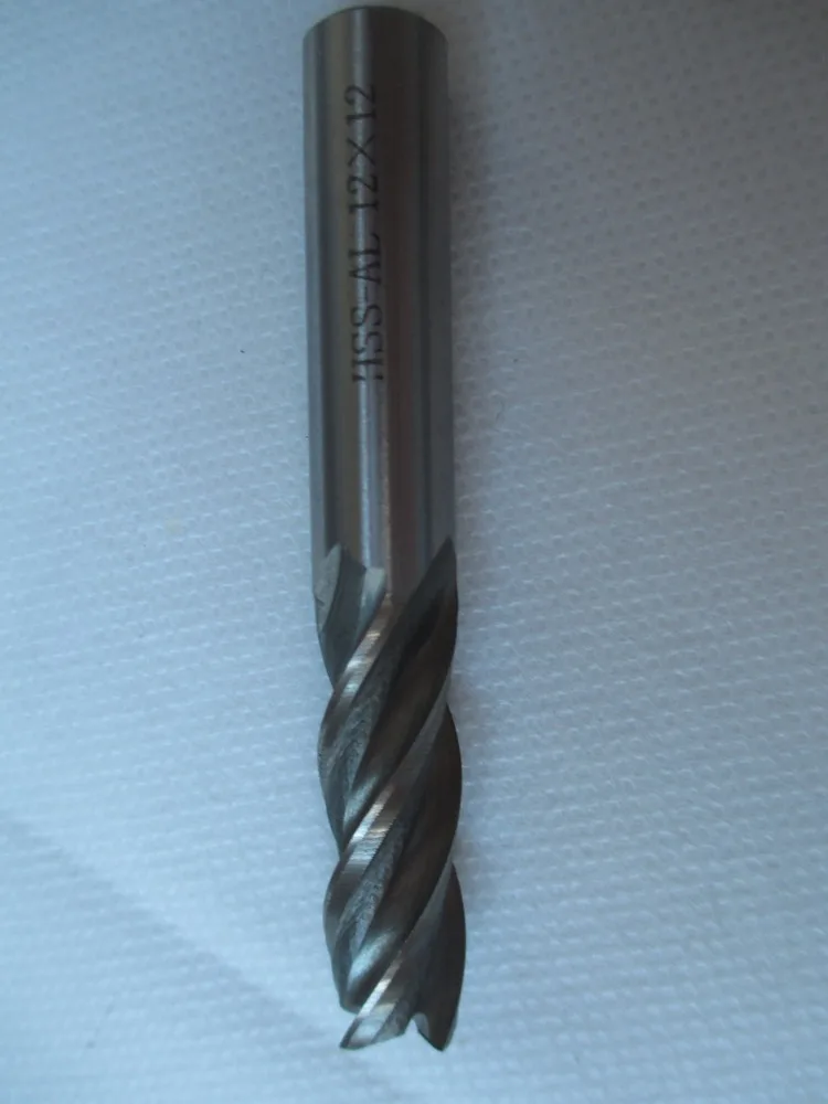 

Fixmee New 2pcs 12*12mm HSS CNC Straight Shank 4 Flutes End Mill Milling Cutter Metal Drill Bits Cutting