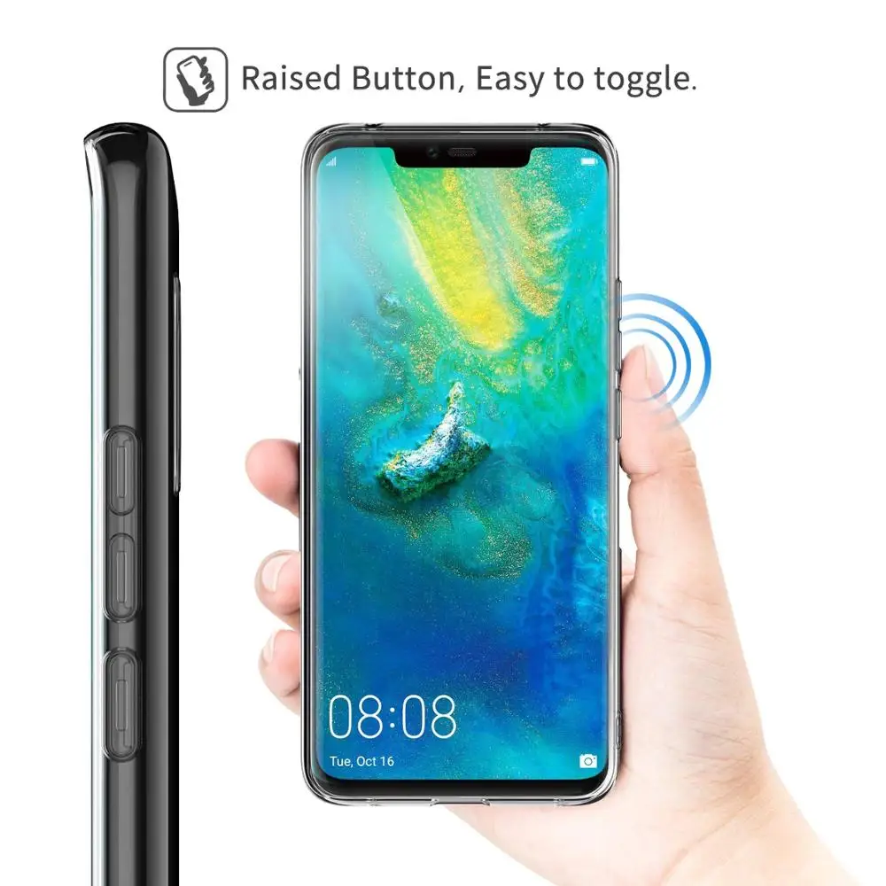 Устойчивый к царапинам Прозрачный ТПУ бампер Защитная крышка для huawei mate 20 Pro RS
