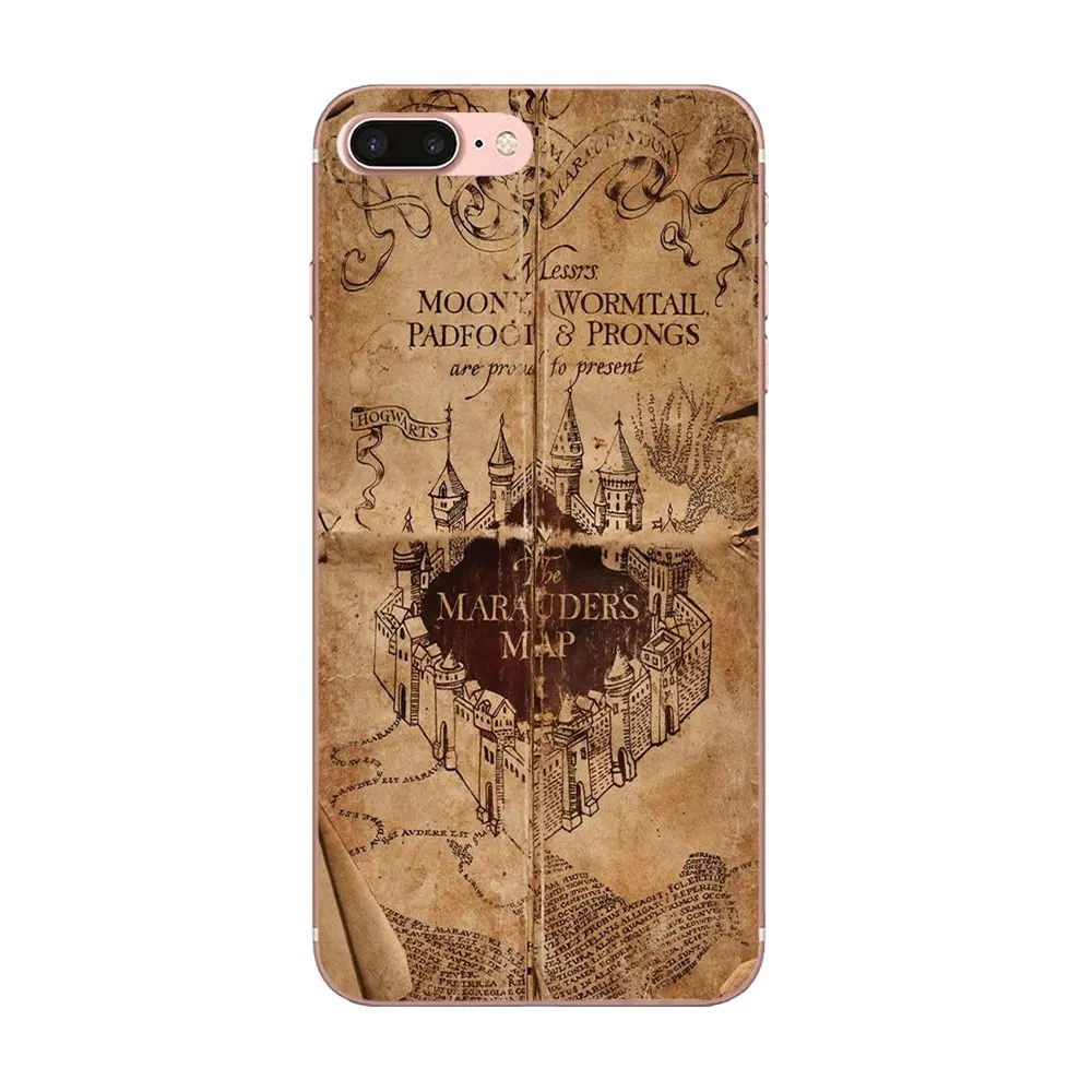 Чехол для телефона карта Marauders Apple iPhone X XS Max XR 4 4S 5 5C 5S SE 6 6S 7 8 Plus | Мобильные телефоны