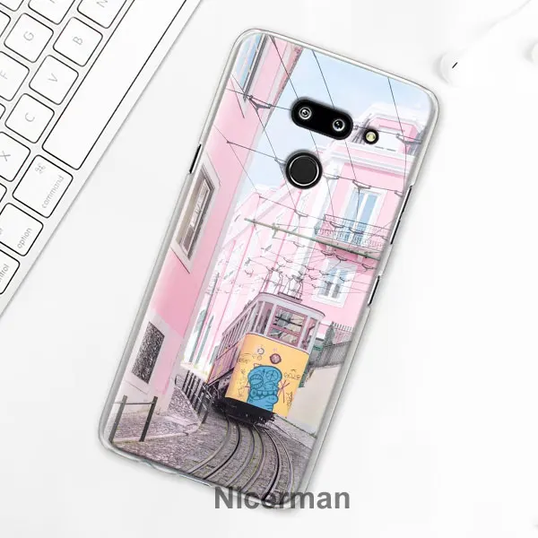 15 Чехол для телефона LG G6 G7 Plus G8 ThinQ V40 V50 ThinQ жесткий чехол из поликарбоната карта мира план путешествий Чехол Coque Capa - Цвет: 15