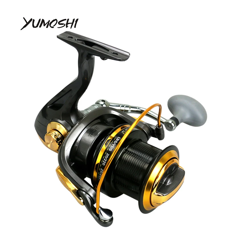 YUMOSHI 13BB Рыболовная катушка 4 1: 1 удаленное колесо металл ЧПУ рокер прочность