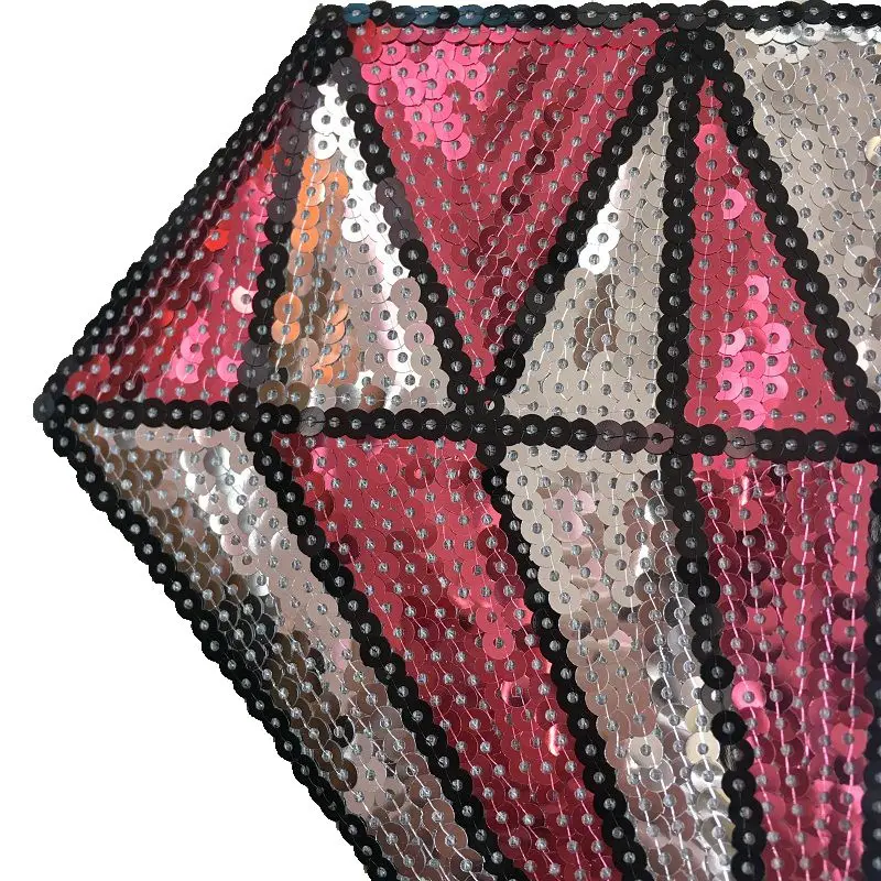 Большие розовые блестки алмазные нашивки для одежды сумок футболок Пришивание