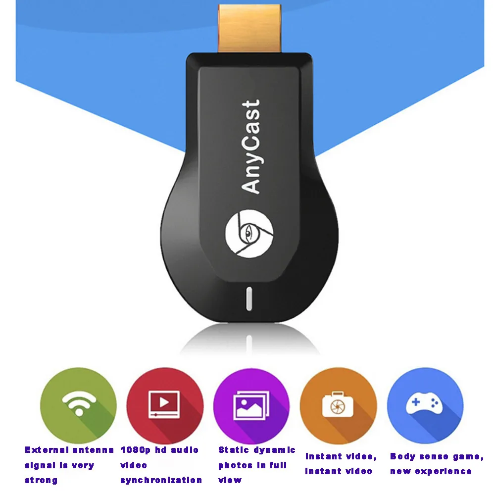 128 М Anycast m2 ezcast Miracast Any Cast HDMI Mirror беспроводной DLNA AirPlay TV Wi-Fi приемник IOS дисплей донгл