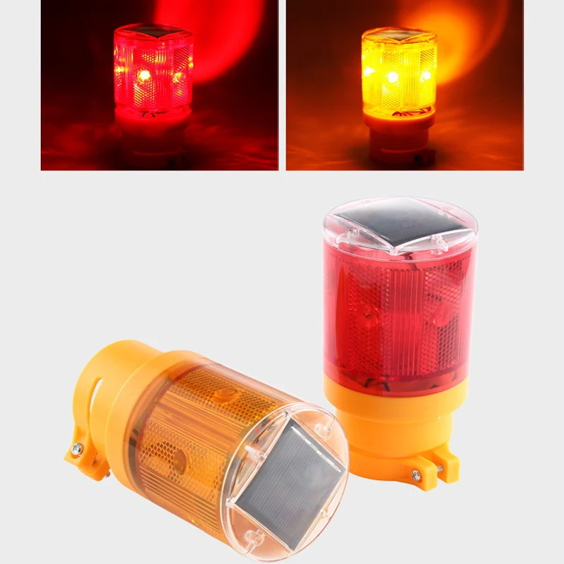 4 шт./лот Солнечный предупреждающий свет мигалка вспышка 6LED лампа светофора СИД