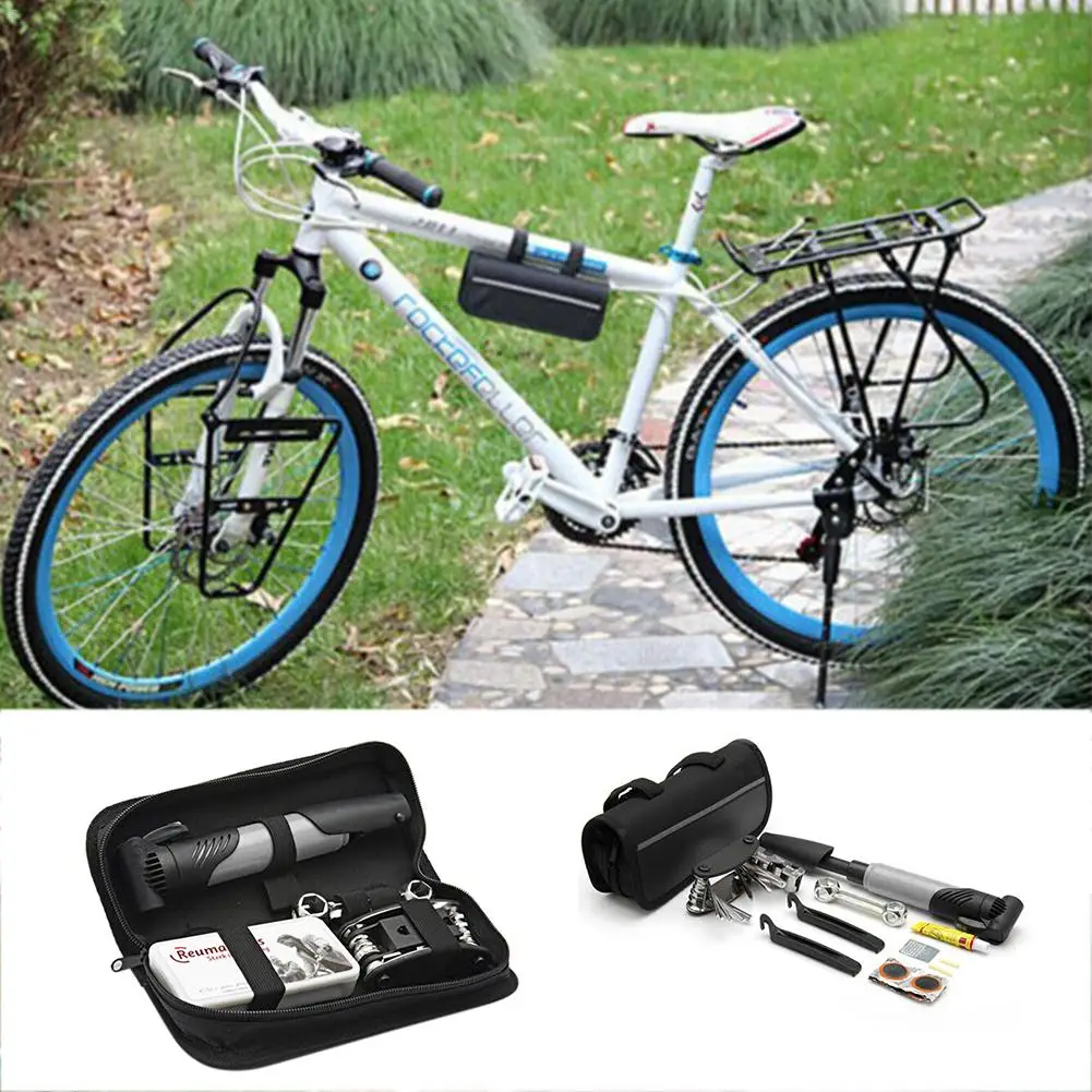 Высококачественный велосипедный комбинированный инструмент MTB Инструменты для ремонта велосипеда с воздушным насосом комплект для ремонта шин