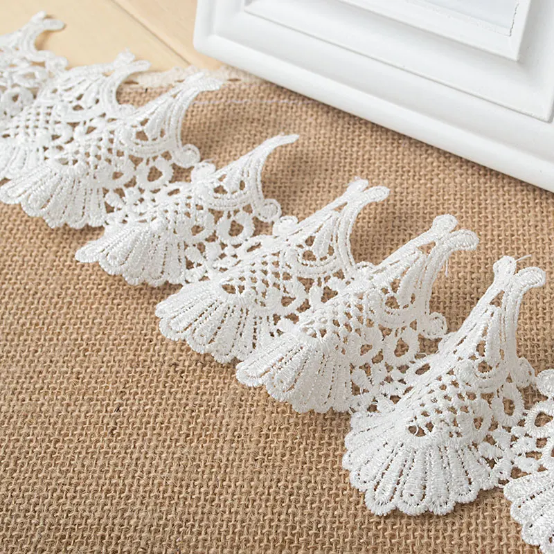 Качество 8 см в национальном стиле кружевное с вышивкой растворимые полиэстер